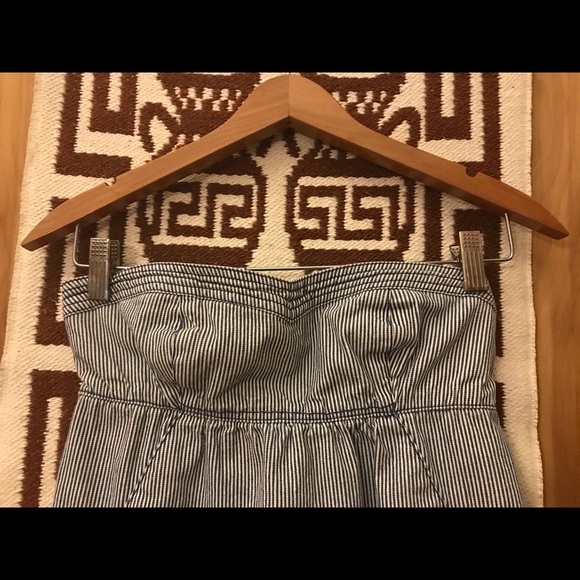 American Eagle Strapless Denim Dress, EUC, 2 - Picture 2 of 6